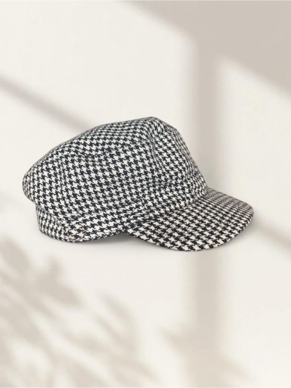 Buckle Black and White Houndstooth Cadet Cap